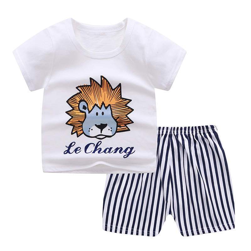 Lion Print Top & Bottom Set