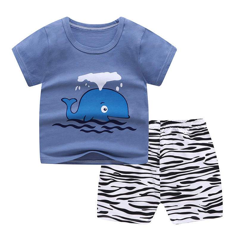 Whale Print Top & Bottom Set