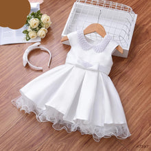 Load image into Gallery viewer, Birthday Party White Dress with Pearls
