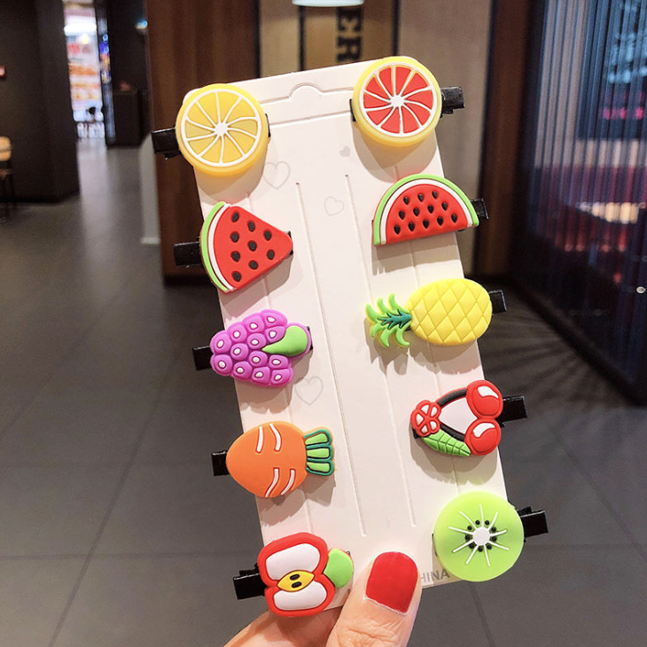 Set of Fruit Hair Clips