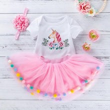 Load image into Gallery viewer, Unicorn Romper With Tutu Skirt
