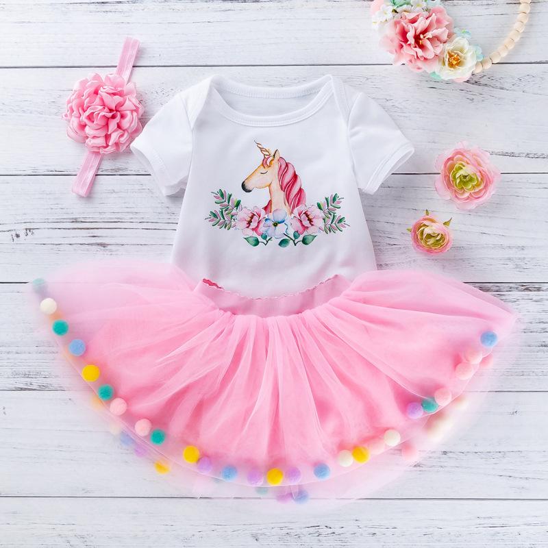 Unicorn Romper With Tutu Skirt