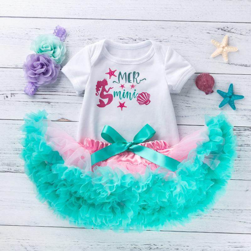 Mermaid Romper With Tutu Skirt