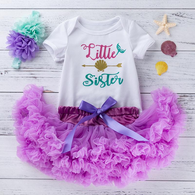 Little Sister Rompers With Tutu Skirt