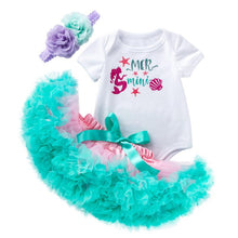 Load image into Gallery viewer, Mermaid Romper With Tutu Skirt
