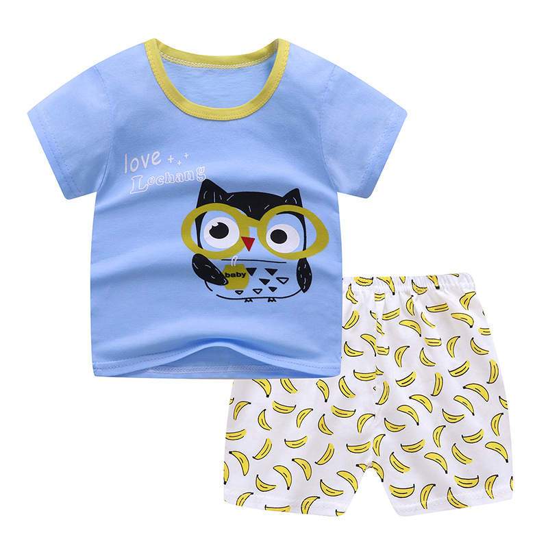 Owl Print Top & Bottom Set