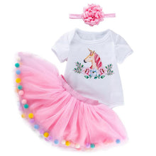 Load image into Gallery viewer, Unicorn Romper With Tutu Skirt
