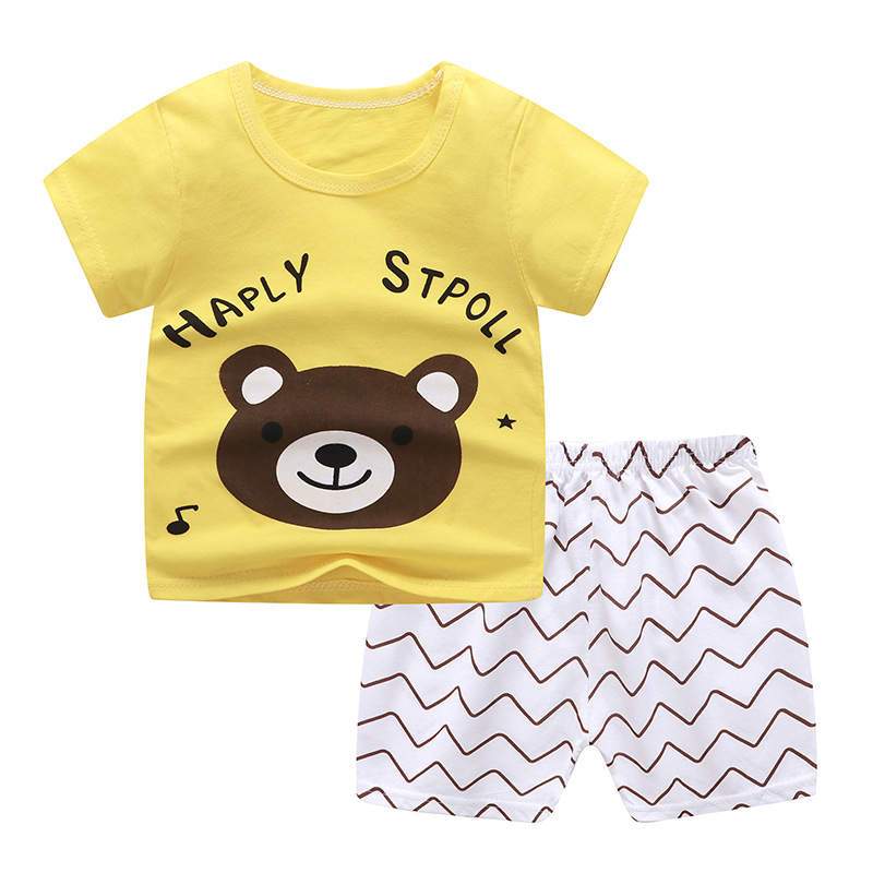 Bear Print Top & Bottom Set