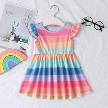 Load image into Gallery viewer, Rainbow Print Frock
