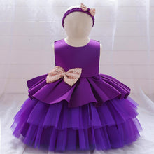 Load image into Gallery viewer, Beautiful Purple Birthday Party Dresses for Girls
