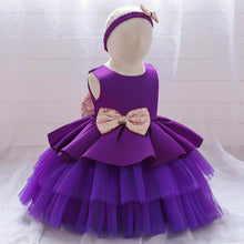 Load image into Gallery viewer, Beautiful Purple Birthday Party Dresses for Girls
