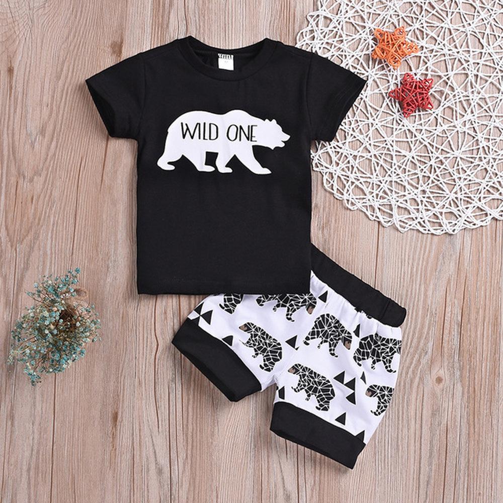 Bear Print Top & Bottom