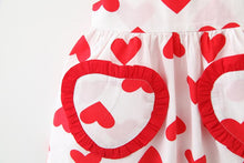 Load image into Gallery viewer, Strapless Heart Print Frock
