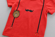 Load image into Gallery viewer, Mustache Print Top &amp; Bottom Set
