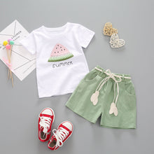 Load image into Gallery viewer, Watermelon Print Top &amp; Bottom Set
