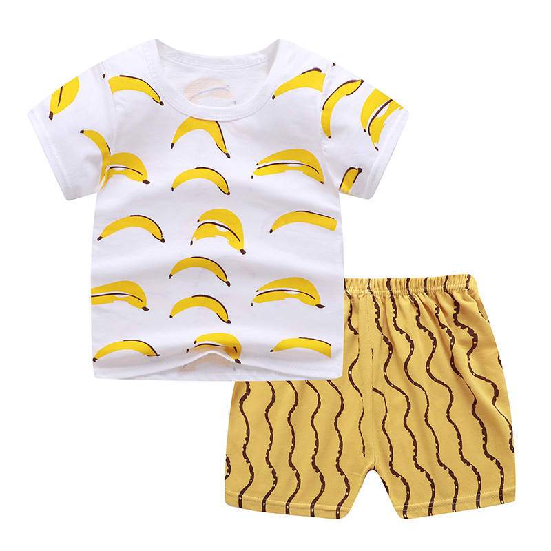 Banana Print Top & Bottom Set